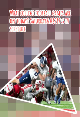 College football games today