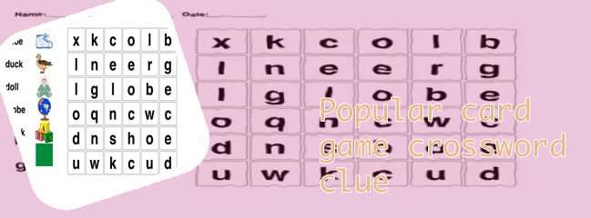 Crossword card game