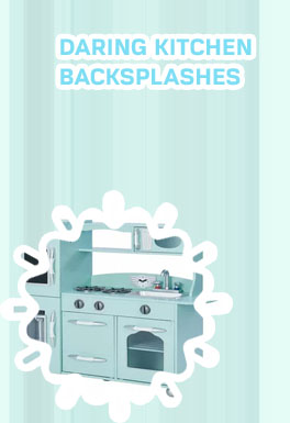 Retro play kitchen